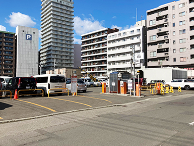 駐車場の様子